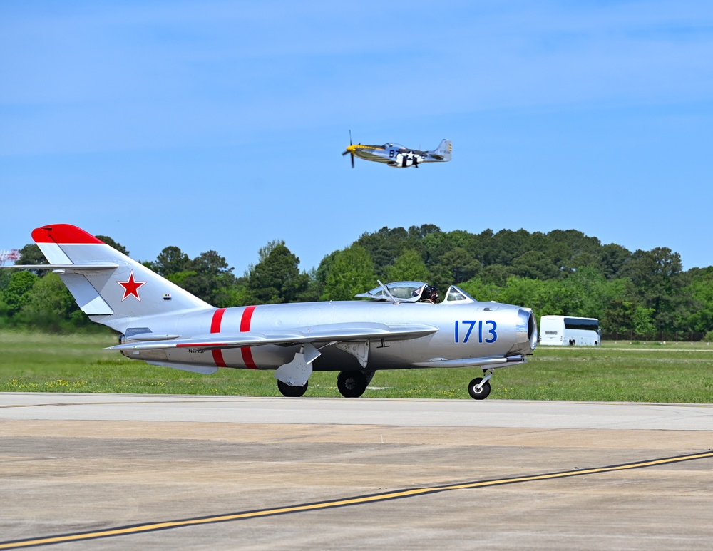 Historic MiG-17 Roars Across Skies at Air Show