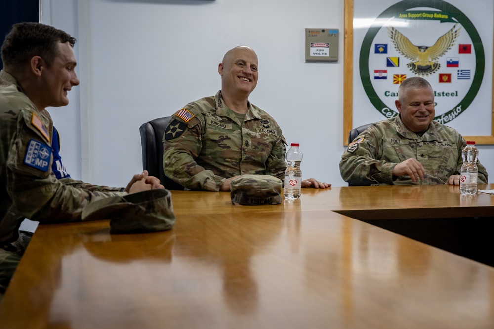 West Virginia Army National Guard leaders visit deployed Soldiers in Kosovo