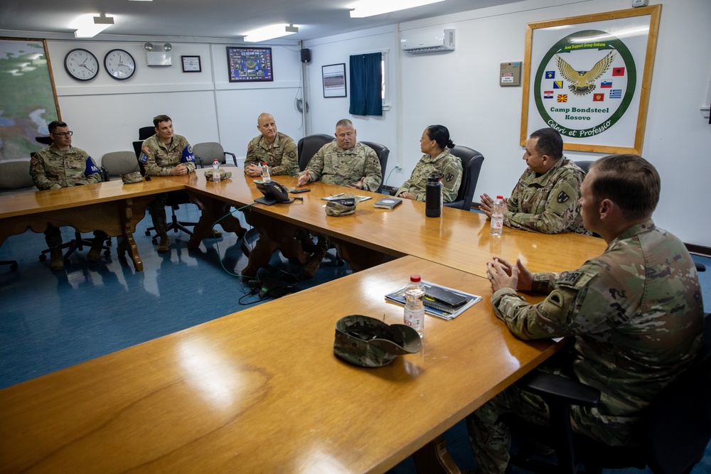 West Virginia Army National Guard leaders visit deployed Soldiers in Kosovo