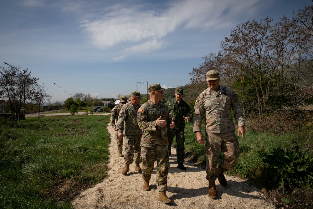 West Virginia Army National Guard leaders visit deployed Soldiers in Kosovo