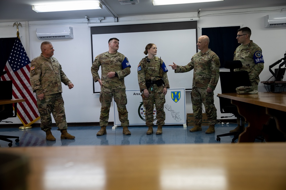 West Virginia Army National Guard leaders visit deployed Soldiers in Kosovo