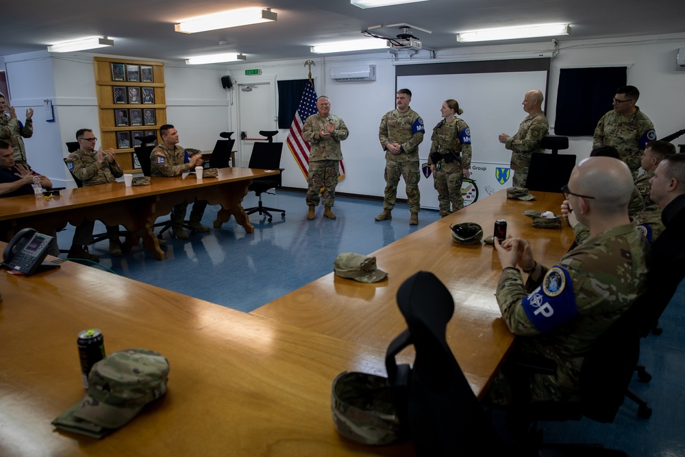 West Virginia Army National Guard leaders visit deployed Soldiers in Kosovo