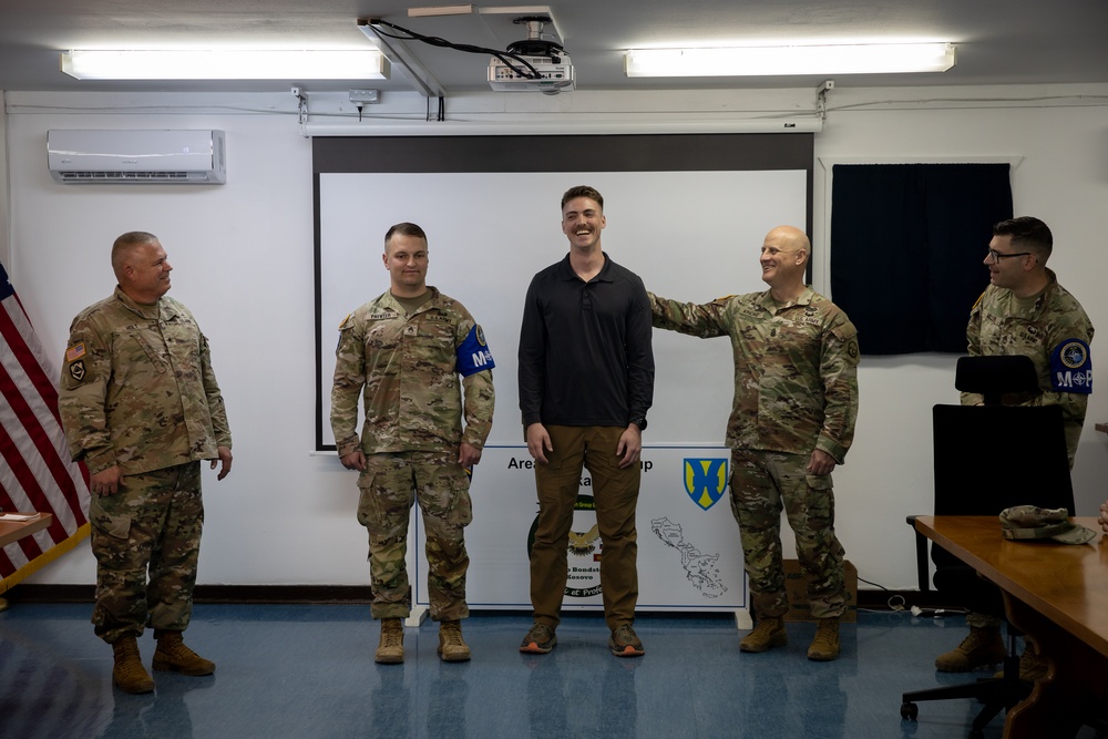 West Virginia Army National Guard leaders visit deployed Soldiers in Kosovo