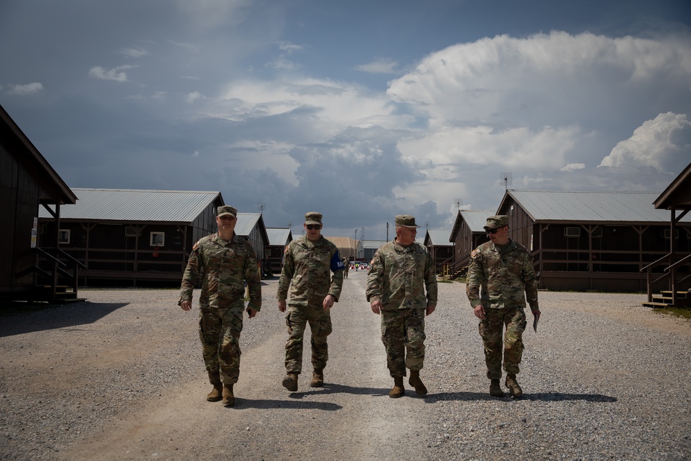 West Virginia Army National Guard leaders visit deployed Soldiers in Kosovo