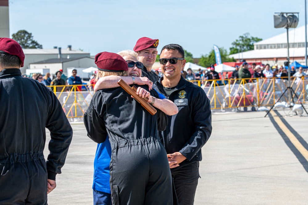 Golden Knights Drop In: U.S. Army Parachute Team Wows at JBLE Air Show