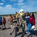 JB the Installation Mascot, Vsits with the APHOR Crowd
