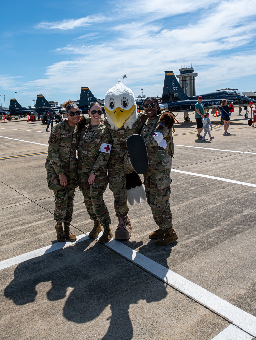 JB the Installation Mascot, Vsits with the APHOR Crowd