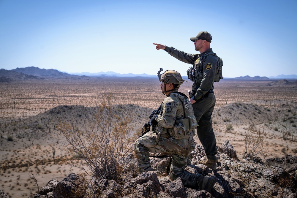 U.S. Soldiers work together with Border Patrol to support southern border mission