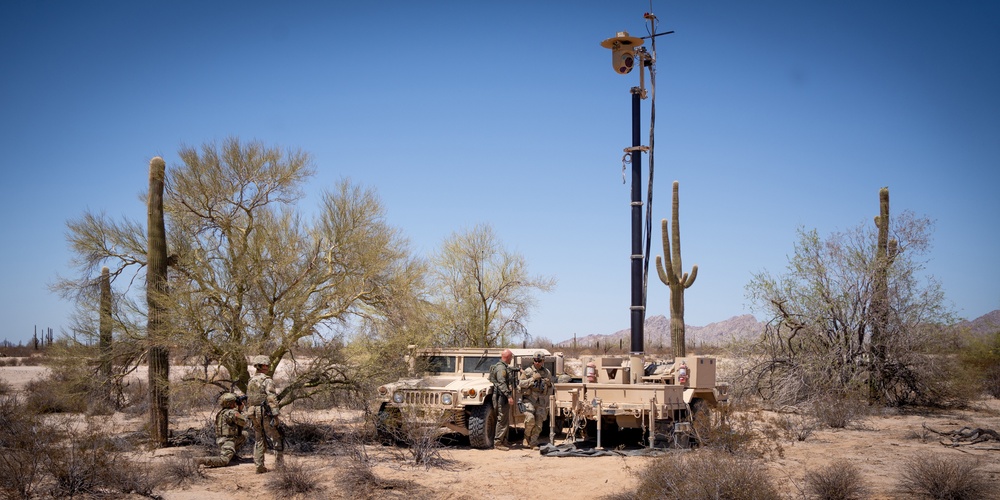 U.S. Soldiers use GBOSS to help support southern border mission