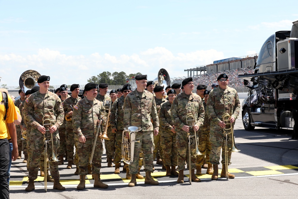 U.S. Army Reserve 100th Military Band Performs at Talladega Superspeedway