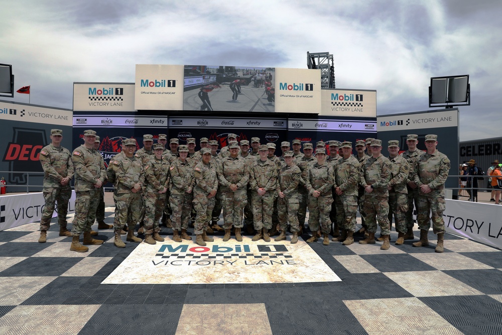 U.S. Army Reserve 100th Military Band Performs at Talladega Superspeedway