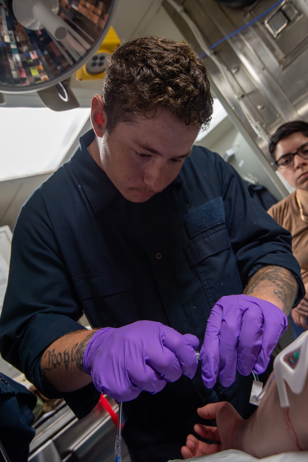USS Gridley Mass Casualty Drill