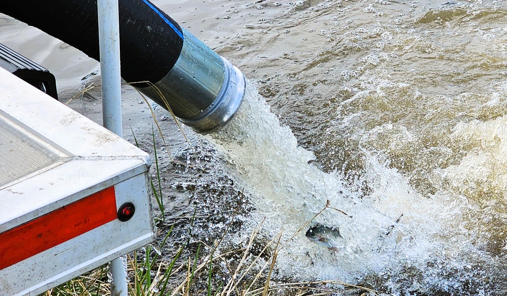 U.S. Fish and Wildlife Service completes 2025 stocking of more than 15,000 rainbow trout in Fort McCoy’s waterways