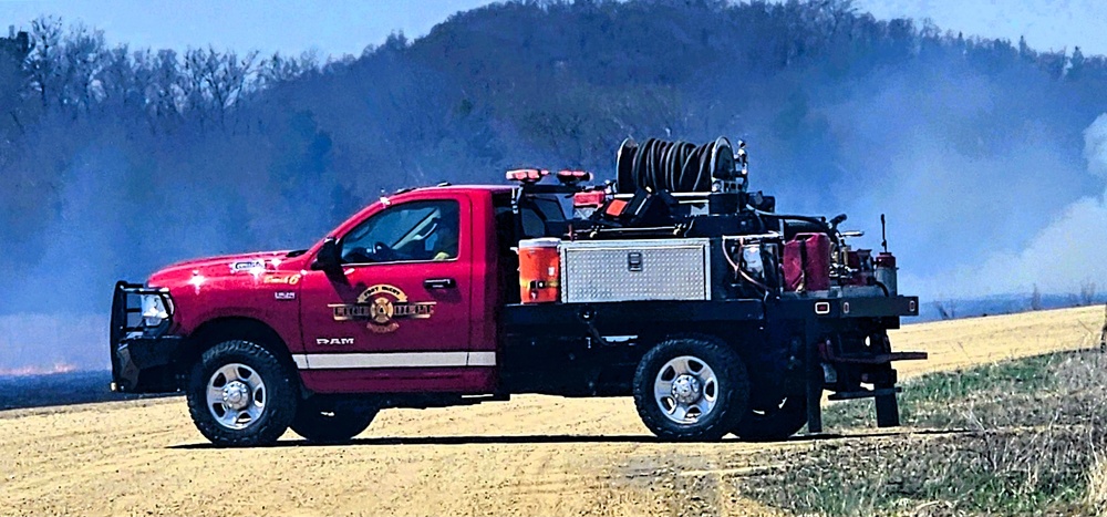 Fort McCoy’s prescribed burn team holds last burn for 2025 spring season