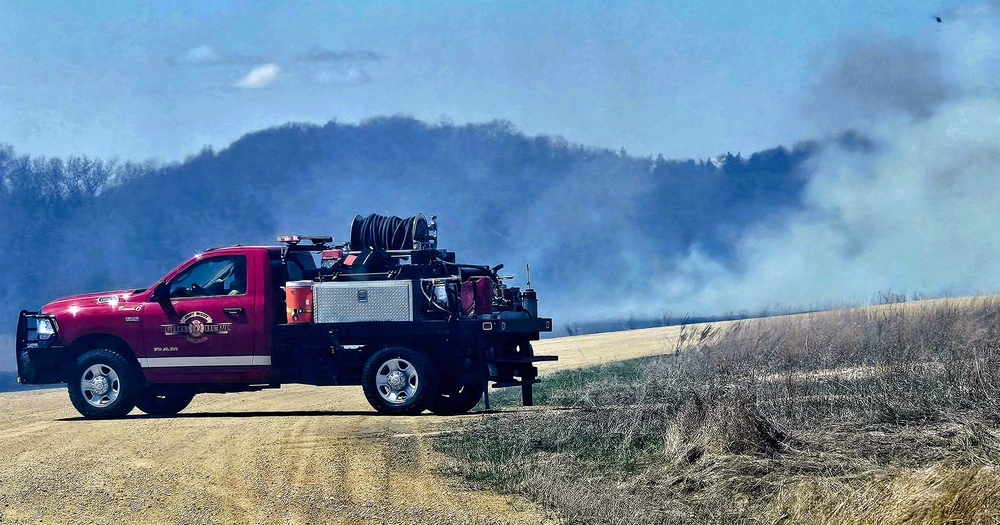 Fort McCoy’s prescribed burn team holds last burn for 2025 spring season