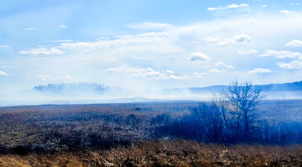 Fort McCoy’s prescribed burn team holds last burn for 2025 spring season
