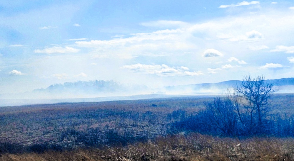 Fort McCoy’s prescribed burn team holds last burn for 2025 spring season