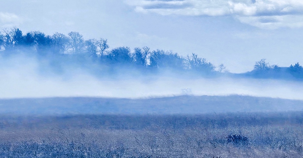 Fort McCoy’s prescribed burn team holds last burn for 2025 spring season