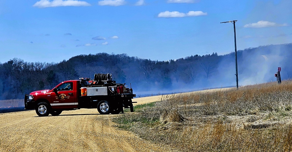 Fort McCoy’s prescribed burn team holds last burn for 2025 spring season