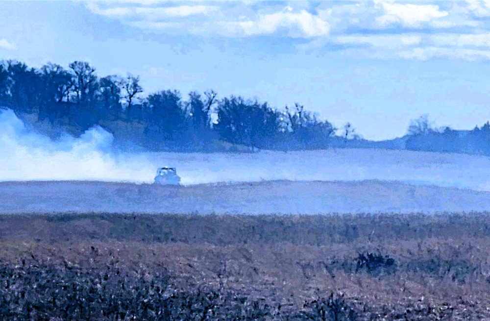 Fort McCoy’s prescribed burn team holds last burn for 2025 spring season
