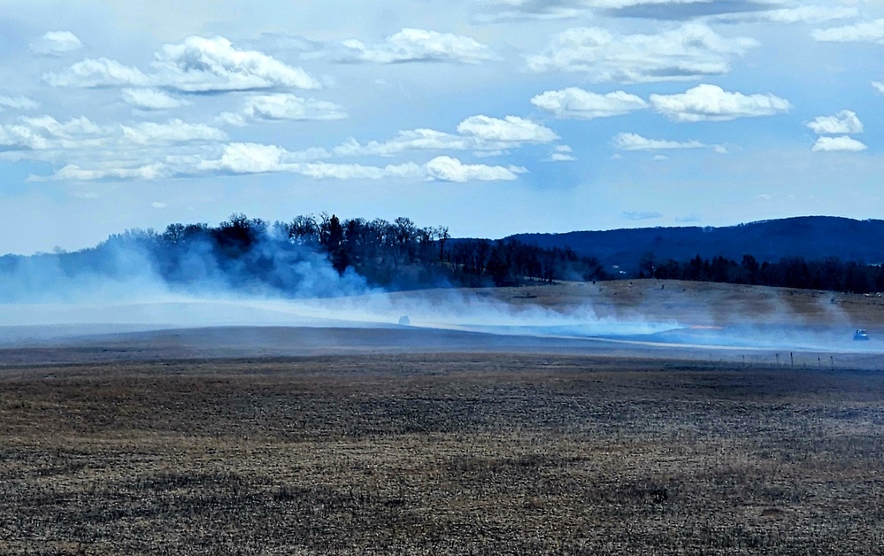 Fort McCoy’s prescribed burn team holds last burn for 2025 spring season