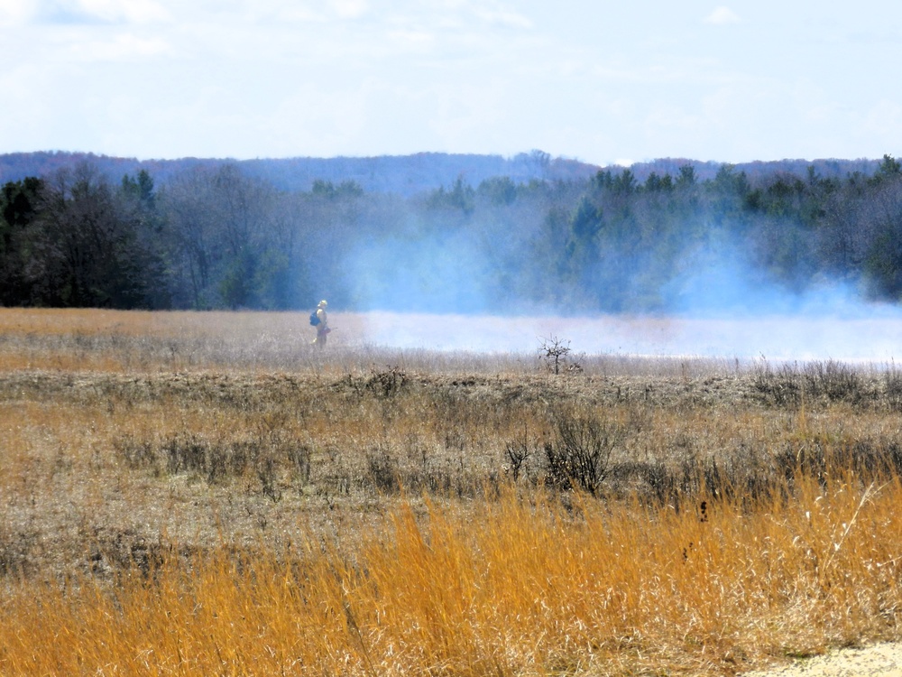 Fort McCoy’s prescribed burn team holds last burn for 2025 spring season