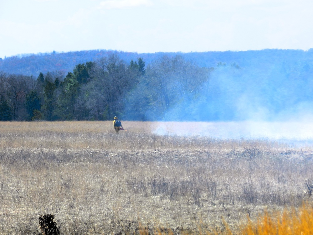 Fort McCoy’s prescribed burn team holds last burn for 2025 spring season