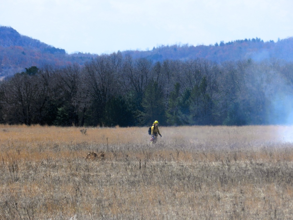 Fort McCoy’s prescribed burn team holds last burn for 2025 spring season