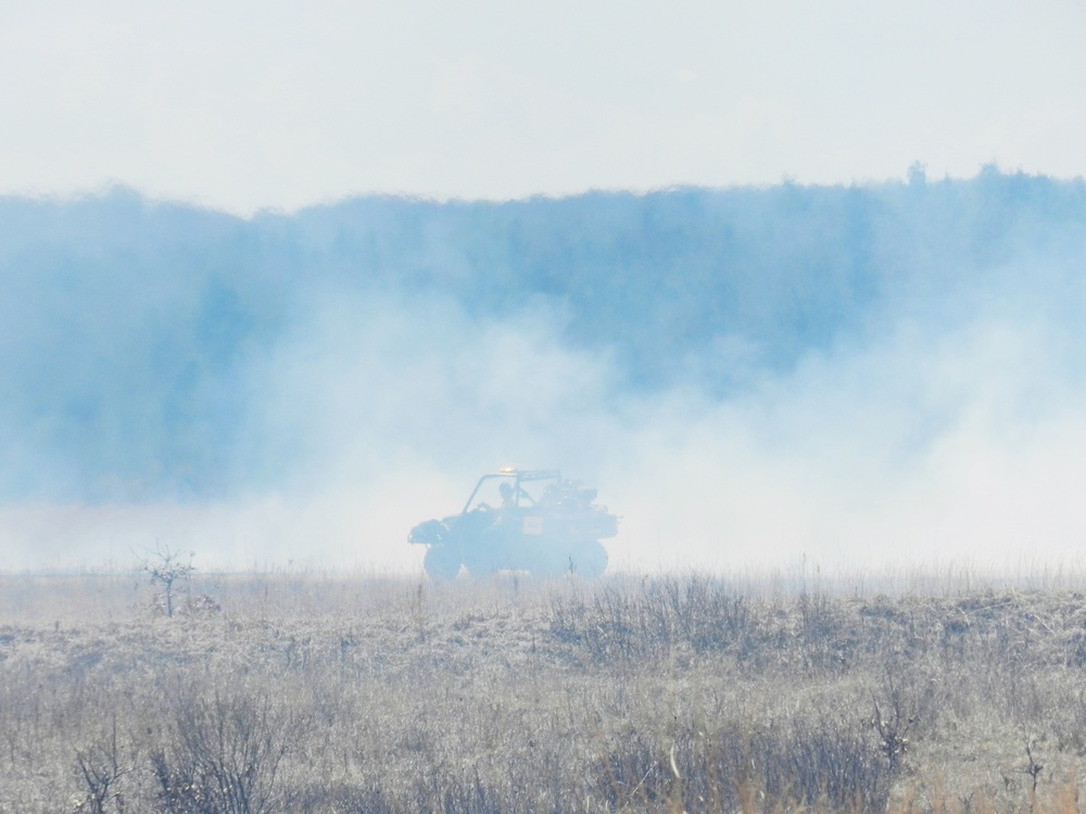 Fort McCoy’s prescribed burn team holds last burn for 2025 spring season