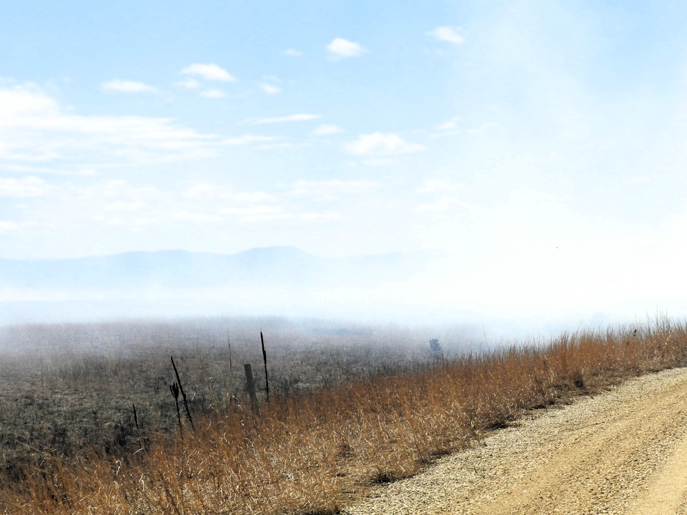 Fort McCoy’s prescribed burn team holds last burn for 2025 spring season