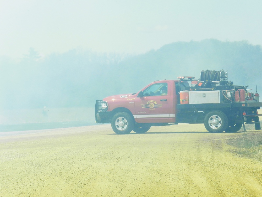 Fort McCoy’s prescribed burn team holds last burn for 2025 spring season