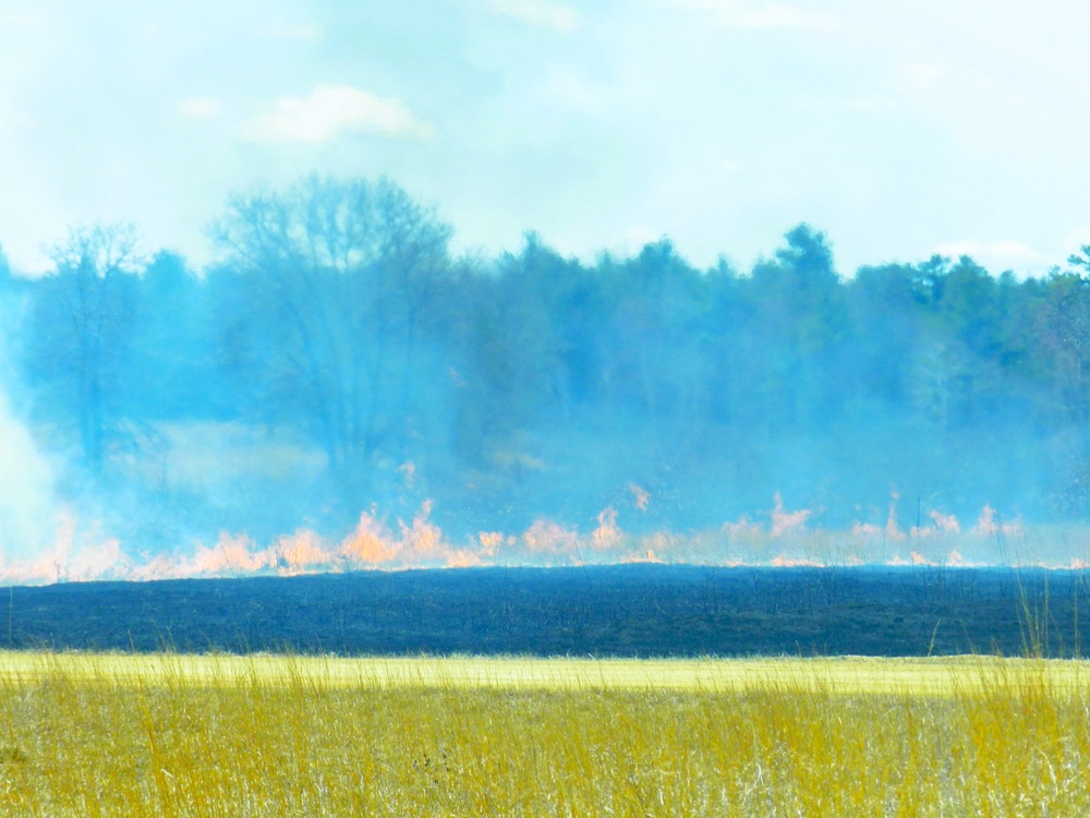 Fort McCoy’s prescribed burn team holds last burn for 2025 spring season