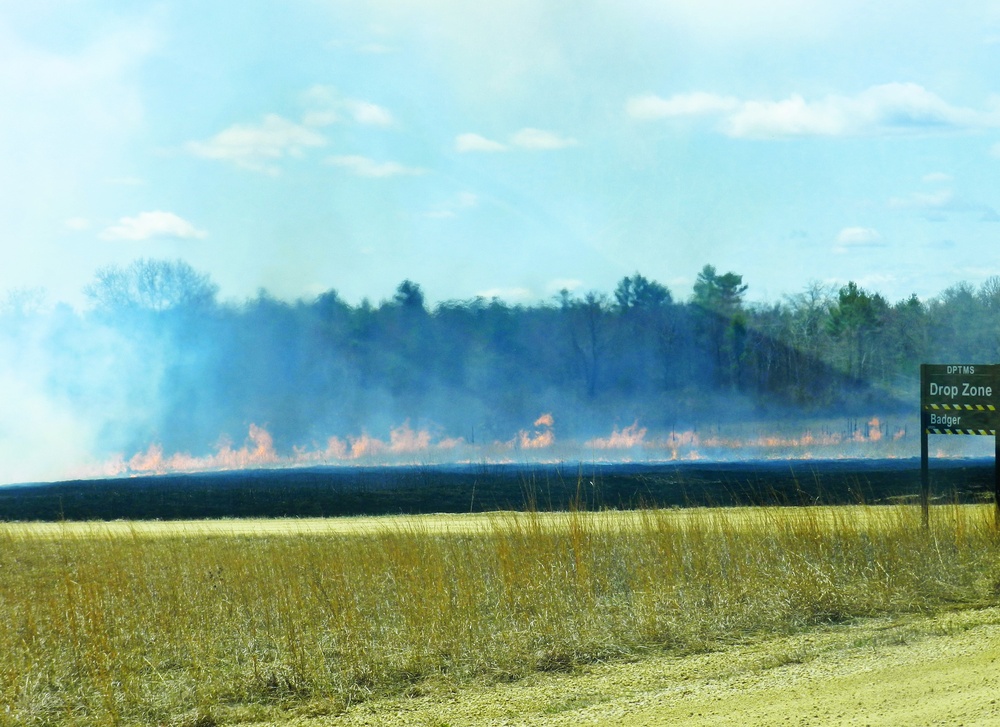 Fort McCoy’s prescribed burn team holds last burn for 2025 spring season
