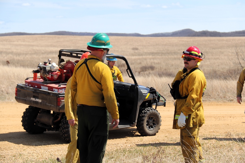 Fort McCoy’s prescribed burn team holds last burn for 2025 spring season