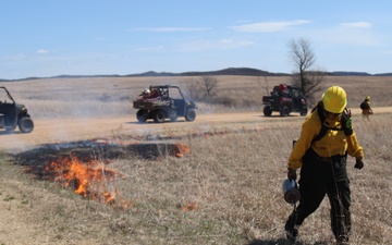 Fort McCoy’s prescribed burn team holds last burn for 2025 spring season