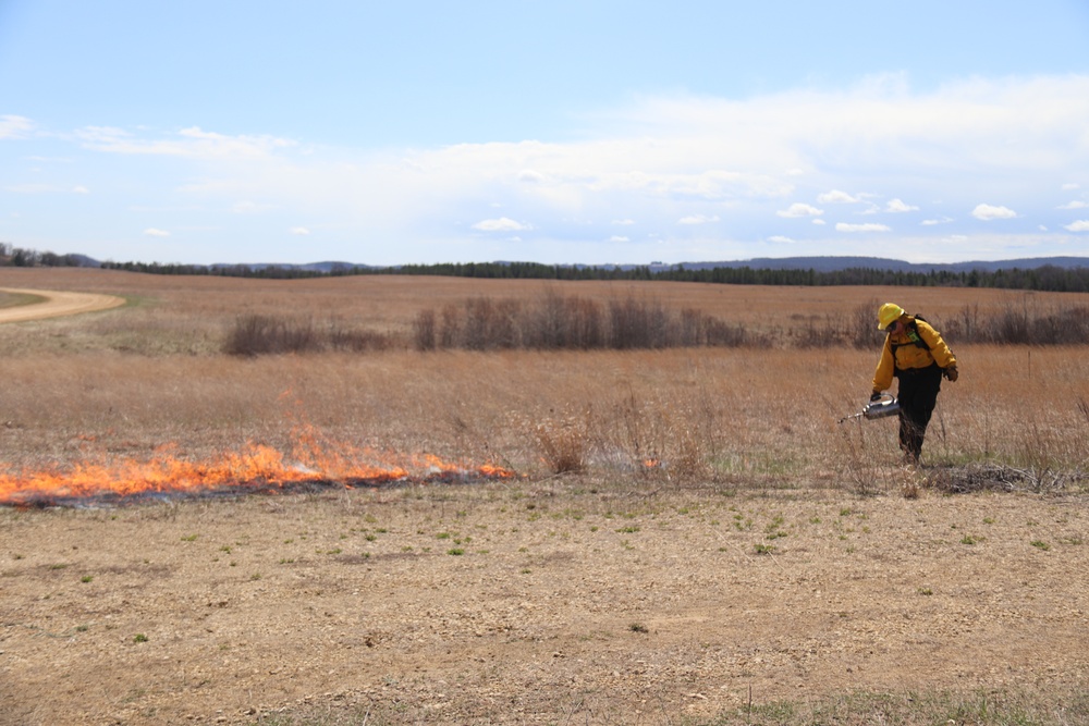 Fort McCoy’s prescribed burn team holds last burn for 2025 spring season