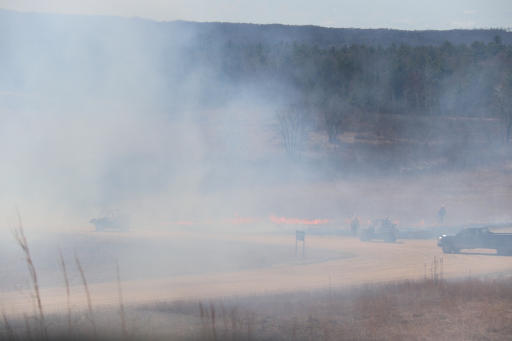 Fort McCoy’s prescribed burn team holds last burn for 2025 spring season