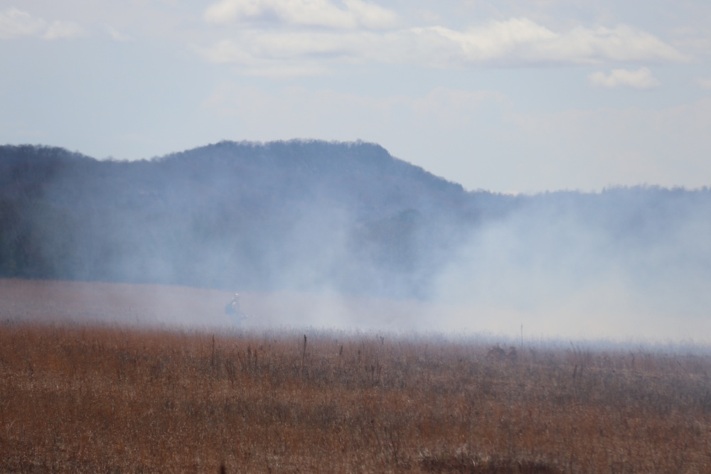 Fort McCoy’s prescribed burn team holds last burn for 2025 spring season