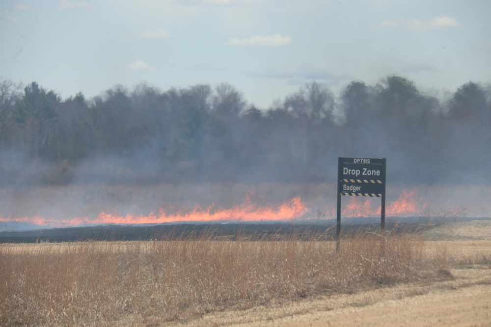 Fort McCoy’s prescribed burn team holds last burn for 2025 spring season