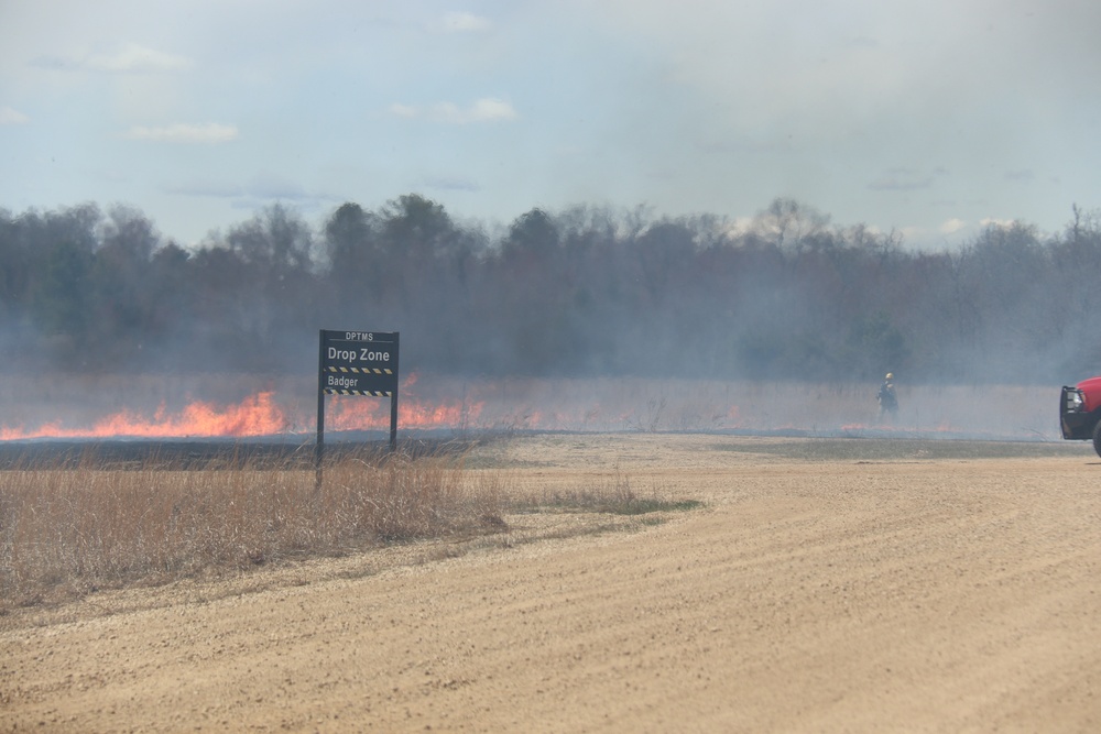Fort McCoy’s prescribed burn team holds last burn for 2025 spring season