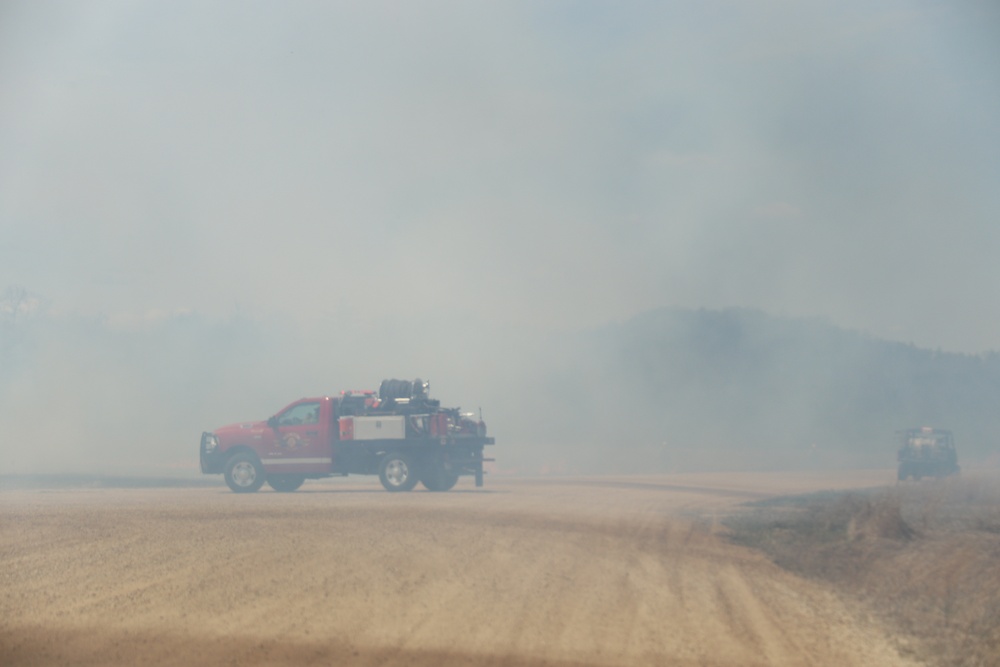 Fort McCoy’s prescribed burn team holds last burn for 2025 spring season
