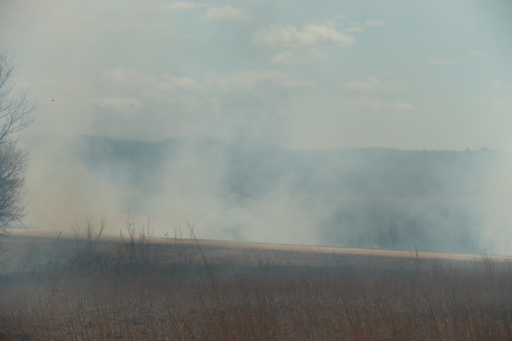 Fort McCoy’s prescribed burn team holds last burn for 2025 spring season