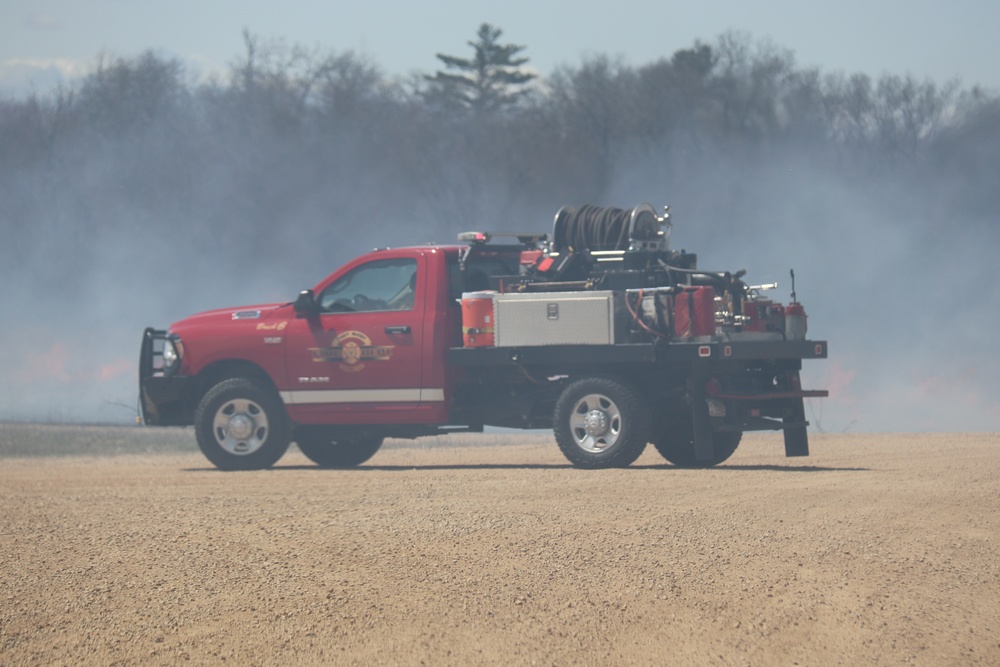 Fort McCoy’s prescribed burn team holds last burn for 2025 spring season