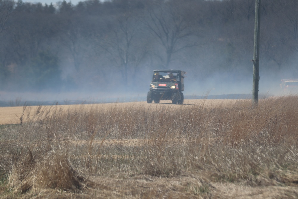 Fort McCoy’s prescribed burn team holds last burn for 2025 spring season