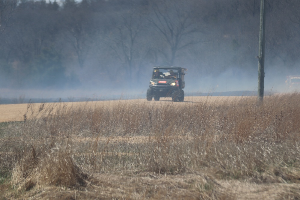Fort McCoy’s prescribed burn team holds last burn for 2025 spring season