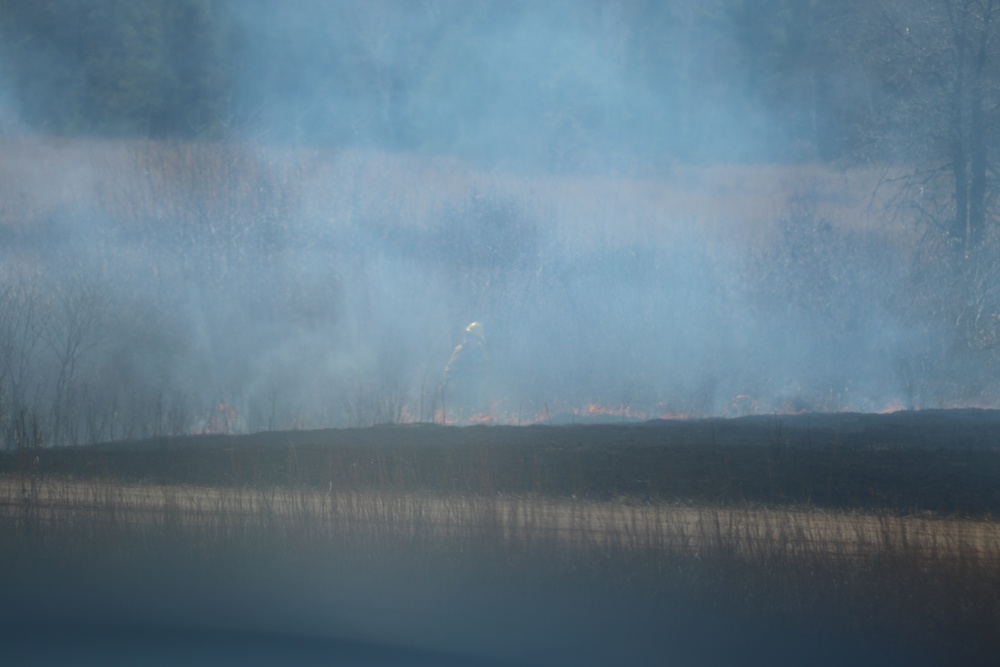 Fort McCoy’s prescribed burn team holds last burn for 2025 spring season
