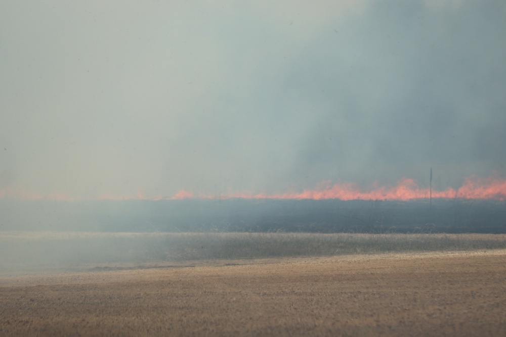 Fort McCoy’s prescribed burn team holds last burn for 2025 spring season