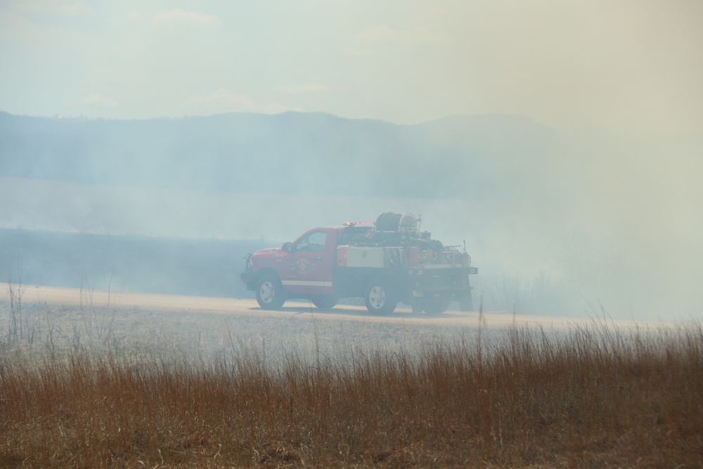 Fort McCoy’s prescribed burn team holds last burn for 2025 spring season
