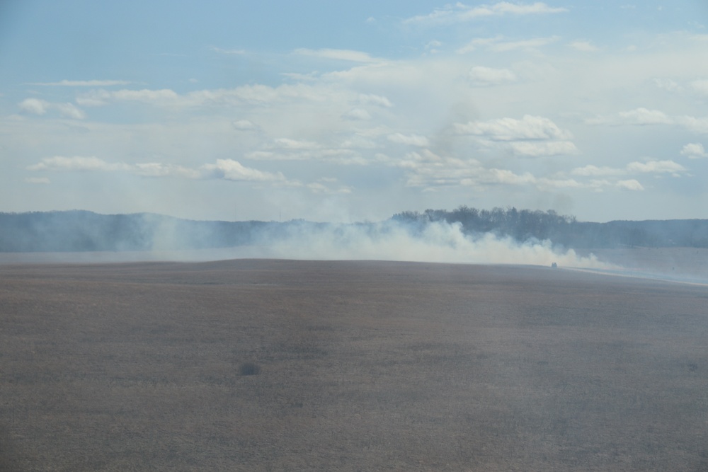 Fort McCoy’s prescribed burn team holds last burn for 2025 spring season