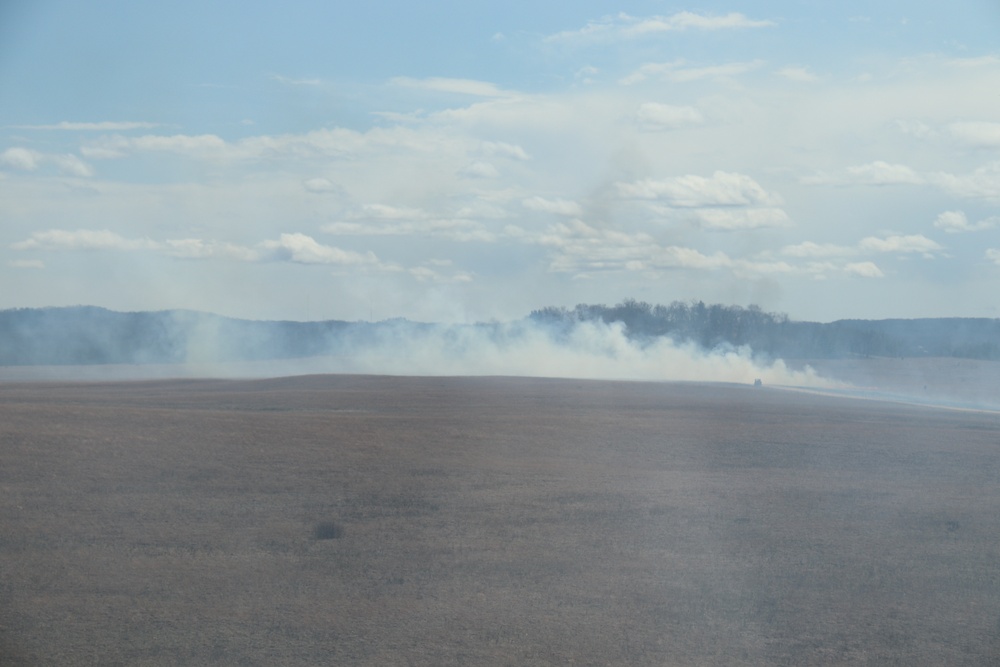 Fort McCoy’s prescribed burn team holds last burn for 2025 spring season